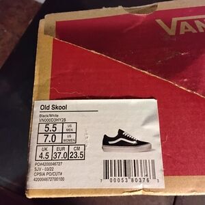 Vans Old Skool Black and White Sneakers